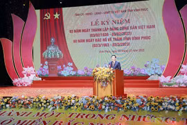 Conmemoran 60 aniversario de visita de Tío Ho a provincia de Vinh Phuc