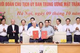 Fortalecen coordinación entre Gobierno y Frente de la Patria de Vietnam