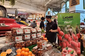 Lichis frescos vietnamitas presentes en sistema de centros comerciales más grande de Tailandia