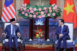 Presidente de Vietnam recibe al primer ministro de Malasia