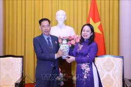 Vicepresidenta vietnamita recibe a delegación camboyana