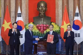 Vietnam y Corea del Sur intercambian 17 documentos de cooperación en diversos campos