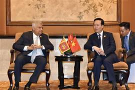 Presidente vietnamita se reúne con su homólogo de Sri Lanka en Beijing