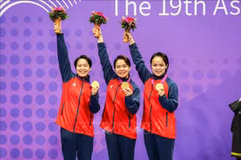 Karate aporta una medalla dorada a la delegación vietnamita en ASIAD 19
