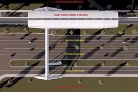 Ciudad Ho Chi Minh construye puentes peatonales para conectar línea de metro 1