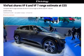 Medios internacionales elogian autos eléctricos vietnamitas VinFast