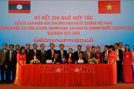 Provincia vietnamita firma acuerdo de cooperación con localidades laosianas