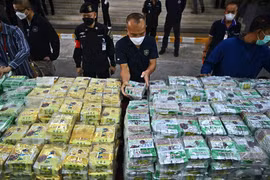 Policía tailandesa incauta drogas por valor de ocho millones de dólares