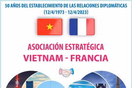 50 años del establecimiento de las relaciones diplomáticas Vietnam- Francia