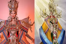 Honran cultura tradicional vietnamita en Miss Supranational 2022