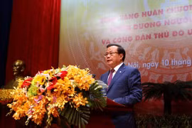 El secretario del Comité Partidista de Hanoi, Pham Quang Nghi (Fuente: VNA)