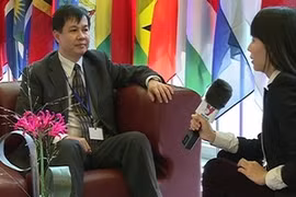 El director del Departamento de Propiedad Intelectual del Ministerio de Ciencia-Tecnología de Vietnam,Ta Quang Minh en una entrevista en WIPO. (Fuente: VNA)