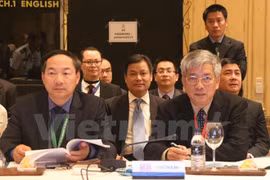 Delegación vietnamita en la Reunión ampliada de Altos Funcionarios de Defensa de la ASEAN 2015 (ADSOM-Plus) (Fuente: VNA)