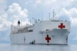 El buque hospital militar estadounidense USNS Mercy (Fuente: Internet)