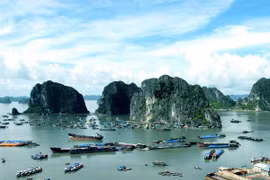 La Bahía de Ha Long, patrimonio natural del mundo. (Fuente: VNA)