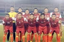 La selección sub- 16 de Vietnam (Fuente: VNA)