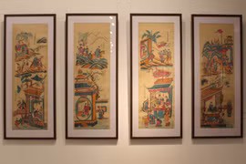 Pinturas folclóricas de Hang Trong recrean cuentos históricos y de hadas 