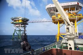 Llevan obsequios y bienes esenciales a oficiales de plataforma DK1 en ocasión del Tet