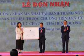 Inscripción vietnamita recibe título de patrimonio documental de Asia-Pacífico