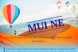 Mui Ne entre los mejores destinos del mundo para sobrevolar en globo aerostático