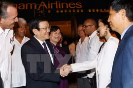  Presidente de Vietnam llega a Cuba en visita oficial