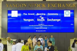 Myanmar abre su primera bolsa de valores