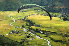  Festival de Parapente para contemplar arrozales de Mu Cang Chai