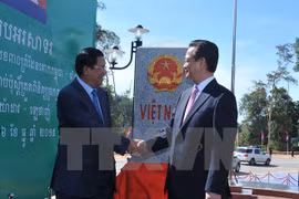 Inauguran poste fronterizo número 275 entre Vietnam y Cambodia