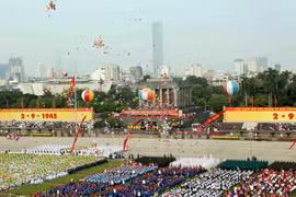 La histórica Plaza Ba Dinh el día 2 de septiembre de 2015 