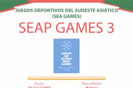 Los III Juegos Deportivos del Sudeste Asiático