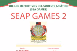 Los II Juegos Deportivos del Sudeste Asiático