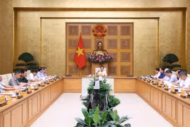 El viceprimer ministro vietnamita Tran Hong Ha en el evento (Fuente:VNA)