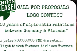 Concurso de diseño para el logo de relaciones Vietnam- Alemania. (Foto: thoidai.com.vn)