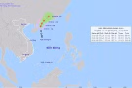 Camino de la tormenta Maliksi (Fuente: Centro Nacional de Pronósticos Hidrometeorológicos de Vietnam)