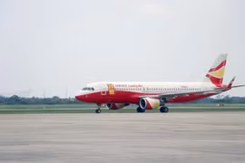 El aeropuerto internacional de Cat Bi, en la norteña ciudad vietnamita de Hai Phong, recibió el 15 de junio el primer vuelo procedente de Lijiang (China). (Fuente: VNA)