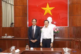 Representantes de Can Tho y del grupo japonés Fujitsu Limited (Fuente: VNA)