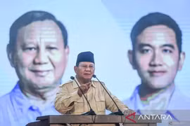 El presidente electo de Indonesia, Prabowo Subianto. (Fuente: ANTARA)