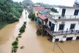 Inundaciones en la provincia de Yen Bai. (Fuente: VNA)