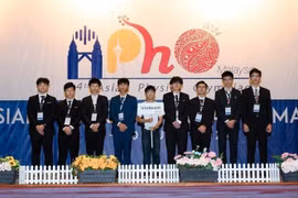 Estudiantes vietnamitas ganan medallas en Olimpiada Asiática de Física. (Fuente: VNA)