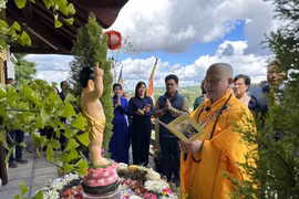 Celebran Día de Vesak en Monasterio Zen de Truc Lam en Francia. (Fuente:VNA)