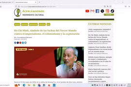 El sitio web Acercándonos Cultura de Argentina dedica su espacio especial para divulgar la contribución del Presidente Ho Chi MInh. 
