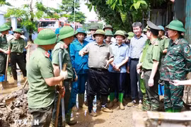 El primer ministro vietnamita, Pham Minh Chinh, en Yen Bai. (Fuente: VNA)