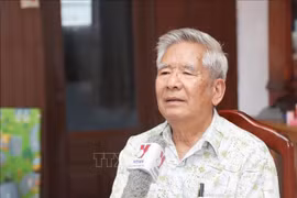 Douangmixay Likaya, escritor y músico laosiano de 78 años. (Fuente: VNA)