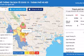 Hanoi presenta "Mapa de información epidemiológica del COVID-19"