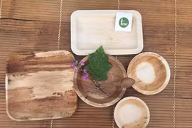 (Televisión) Provincia vietnamita produce tazas y platos ecológicos de penca de areca 