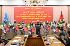 Otros 10 oficiales de Vietnam se incorporan a misiones de paz de ONU 