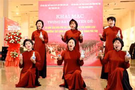 Celebran exposición sobre ritual dedicado a los Reyes Hung y canto Xoan de Phu Tho
