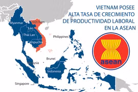 Vietnam posee alta tasa de crecimiento de productividad laboral en la ASEAN