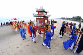 (Video) Festival divertido Cau Ngu en costa central de Vietnam