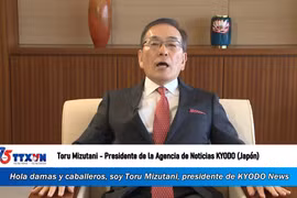 Presidente de KYODO envía congratulaciones a la VNA
